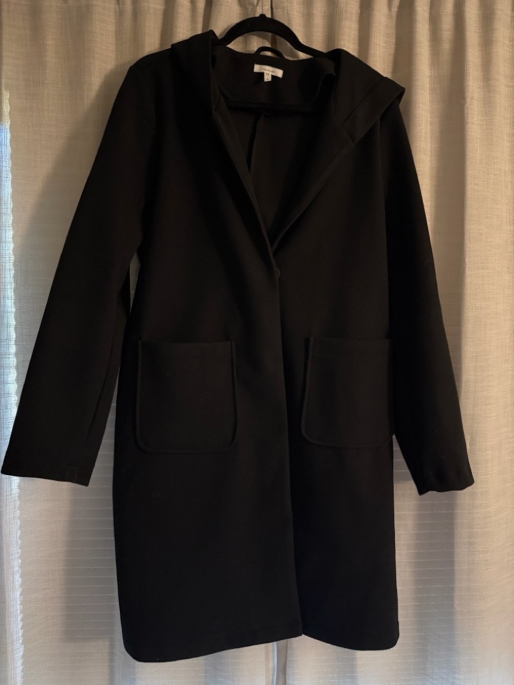 Maurices Black Hooded Peacoat